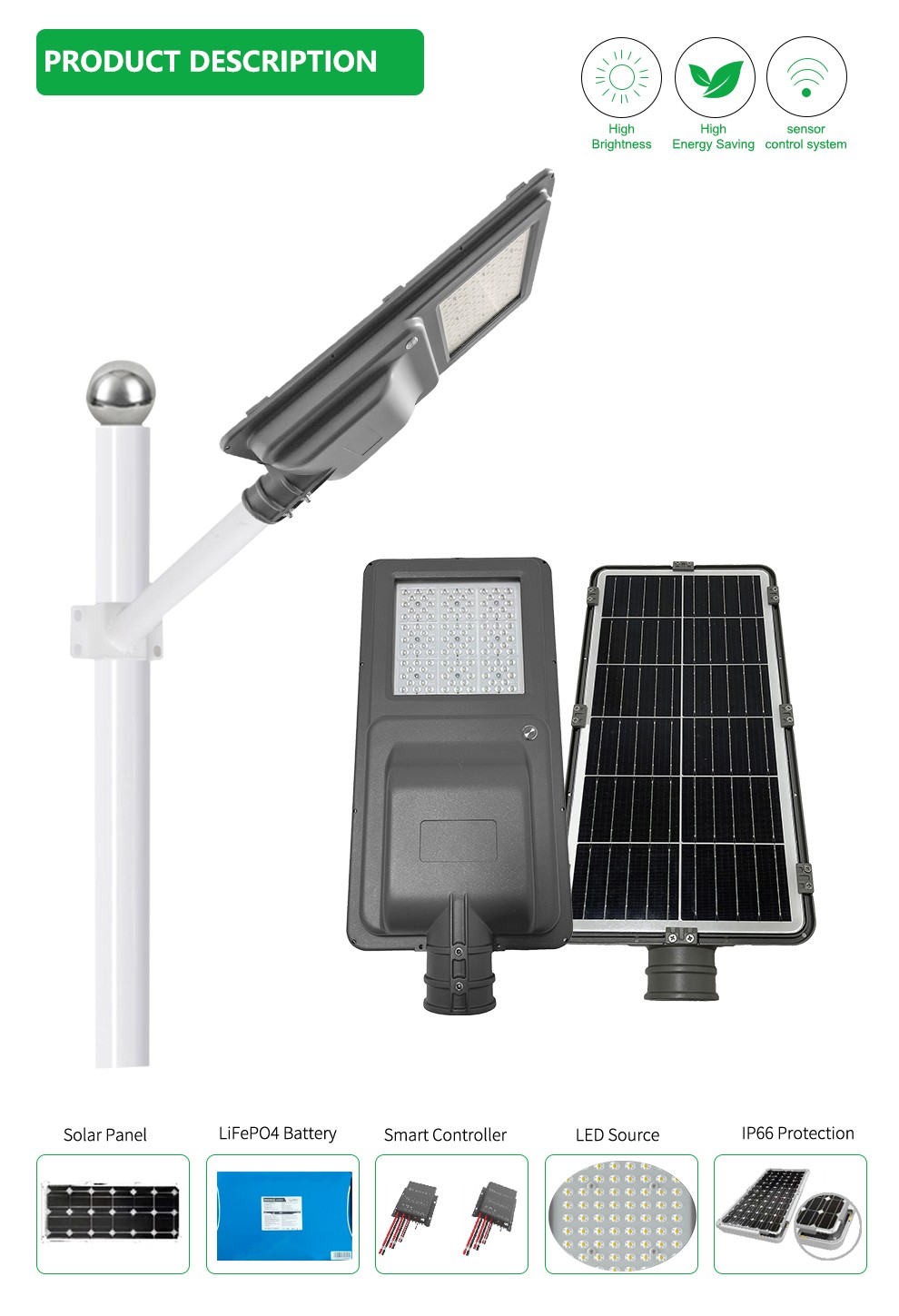 SH1703 Solar All In one LED Street Light