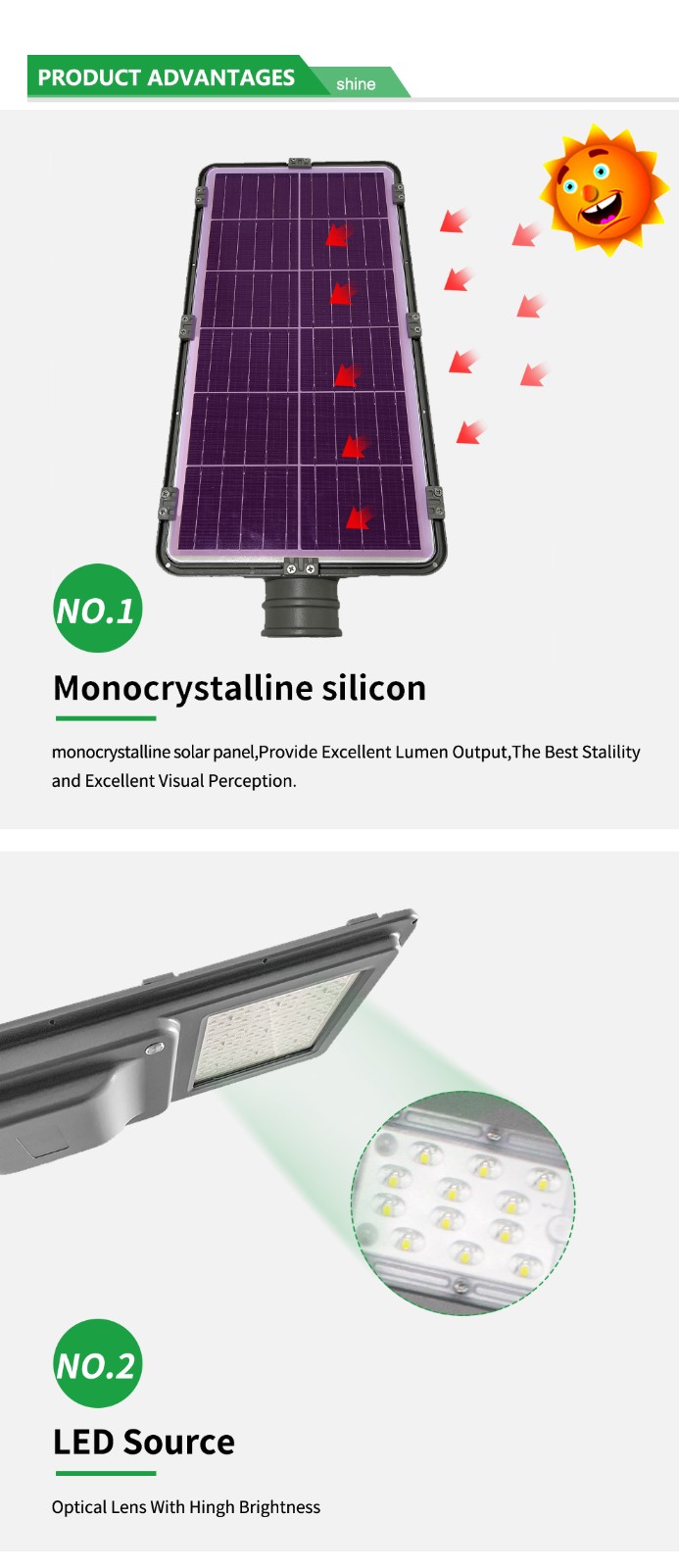 SH1703 Solar All In one LED Street Light